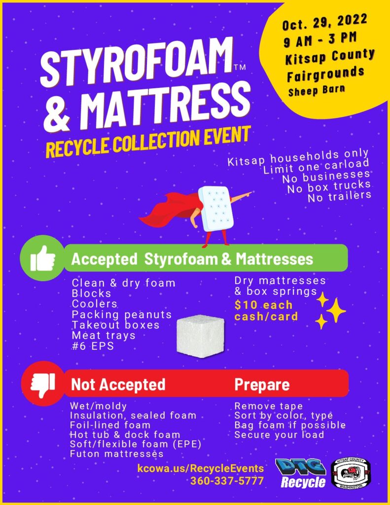 Kitsap Styrofoam and Mattress 2022 – Flyer