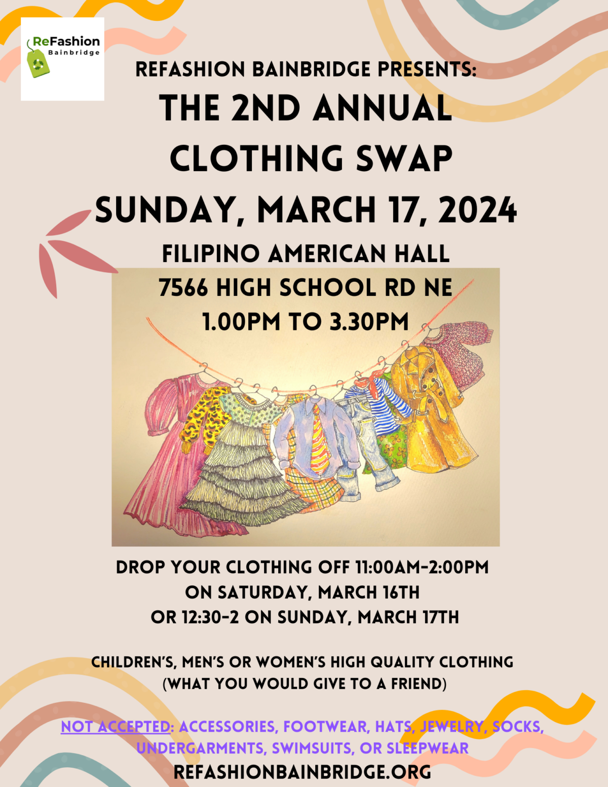 Clothing Swap Sustainable Bainbridge