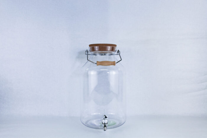 Plastic cold water dispenser w/ cork top, 2.5 gallons - #110