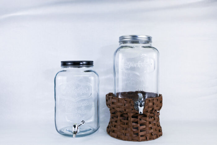 Glass cold beverage dispensers, 2 gallons - #112