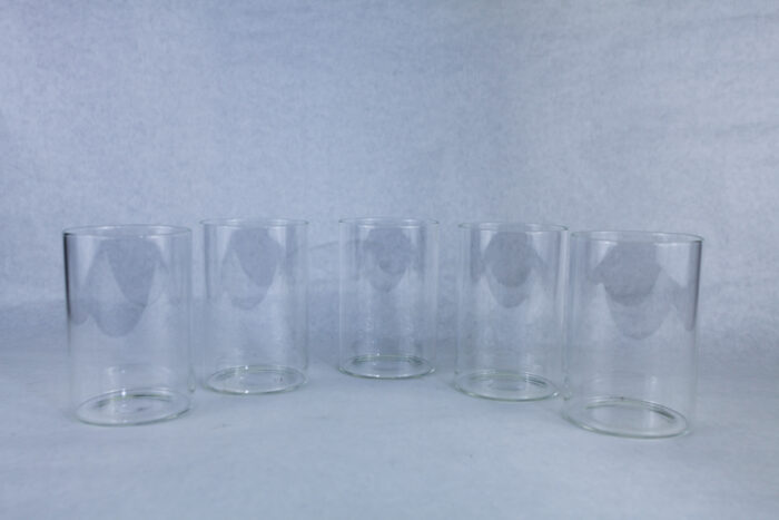 Cylindrical 6" glass vases - #138