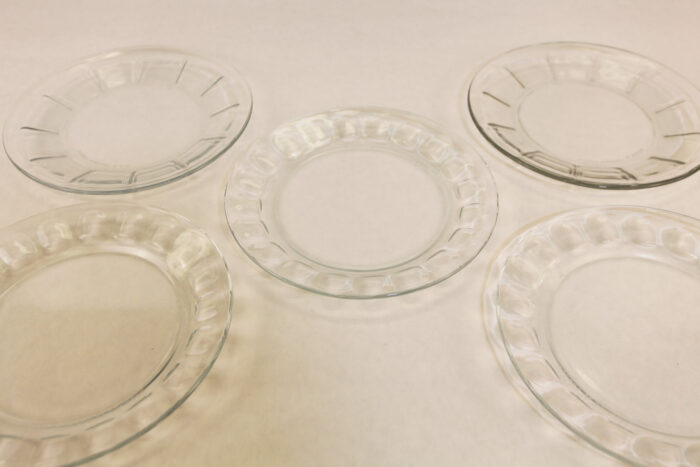 Glass dessert plates - #47