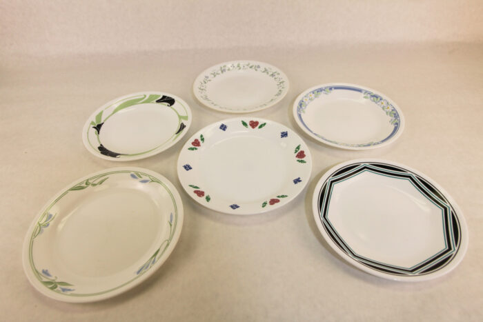 Assorted Corelle dessert plates - #49