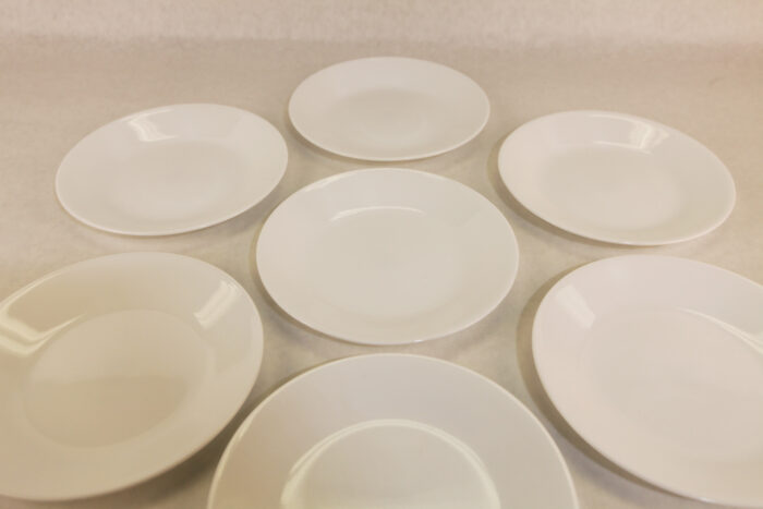Assorted white Corelle dessert plates - #50