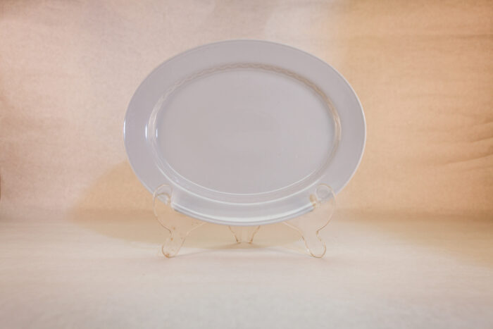 White oval ceramic platters - #72 - Image 2