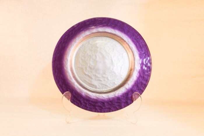 Purple glass platters - #73